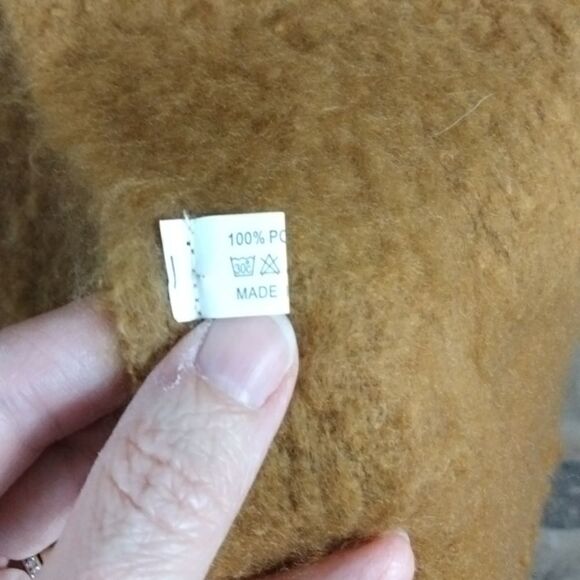 Tan fringe soft wrap 20x72 - Picture 2 of 5